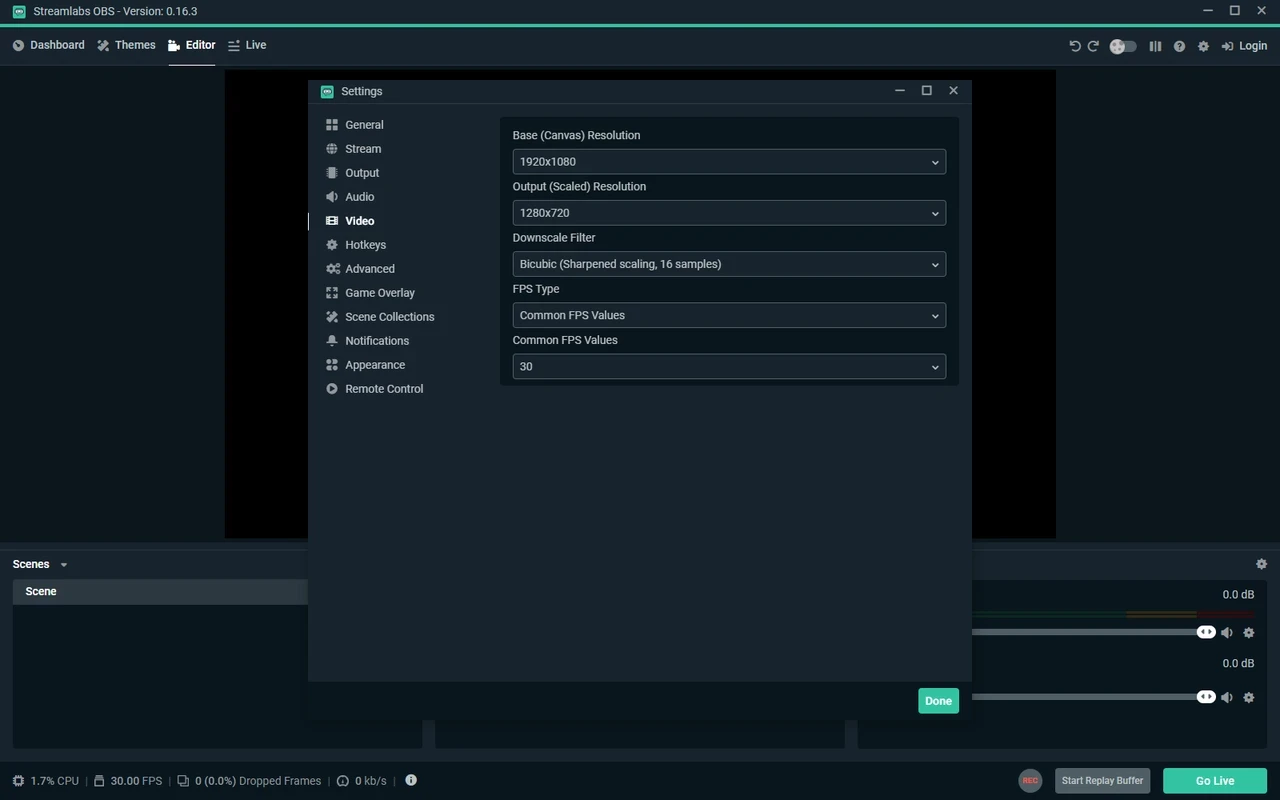 Streamlabs OBS – capture d'écran 1