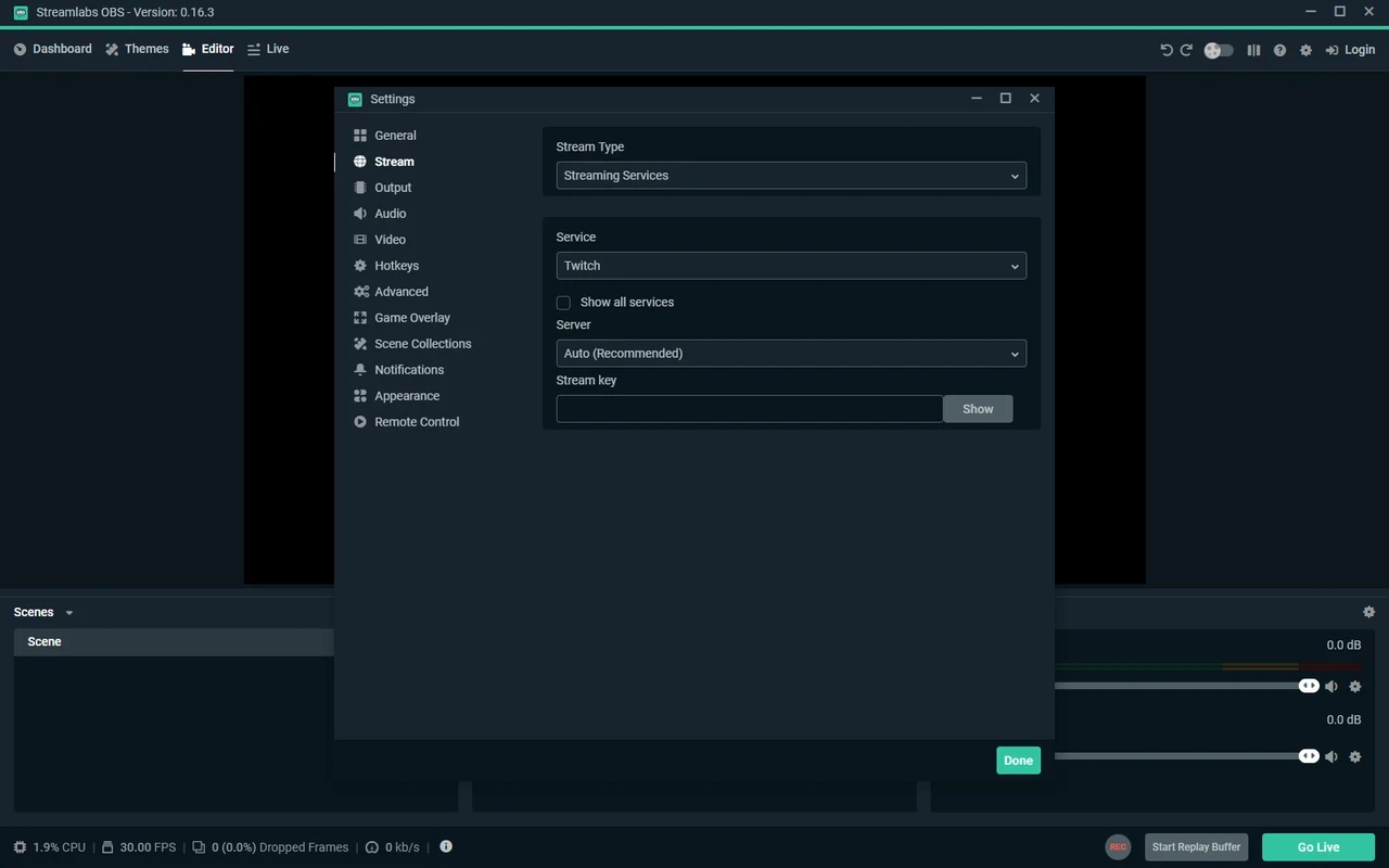 Streamlabs OBS – capture d'écran 3
