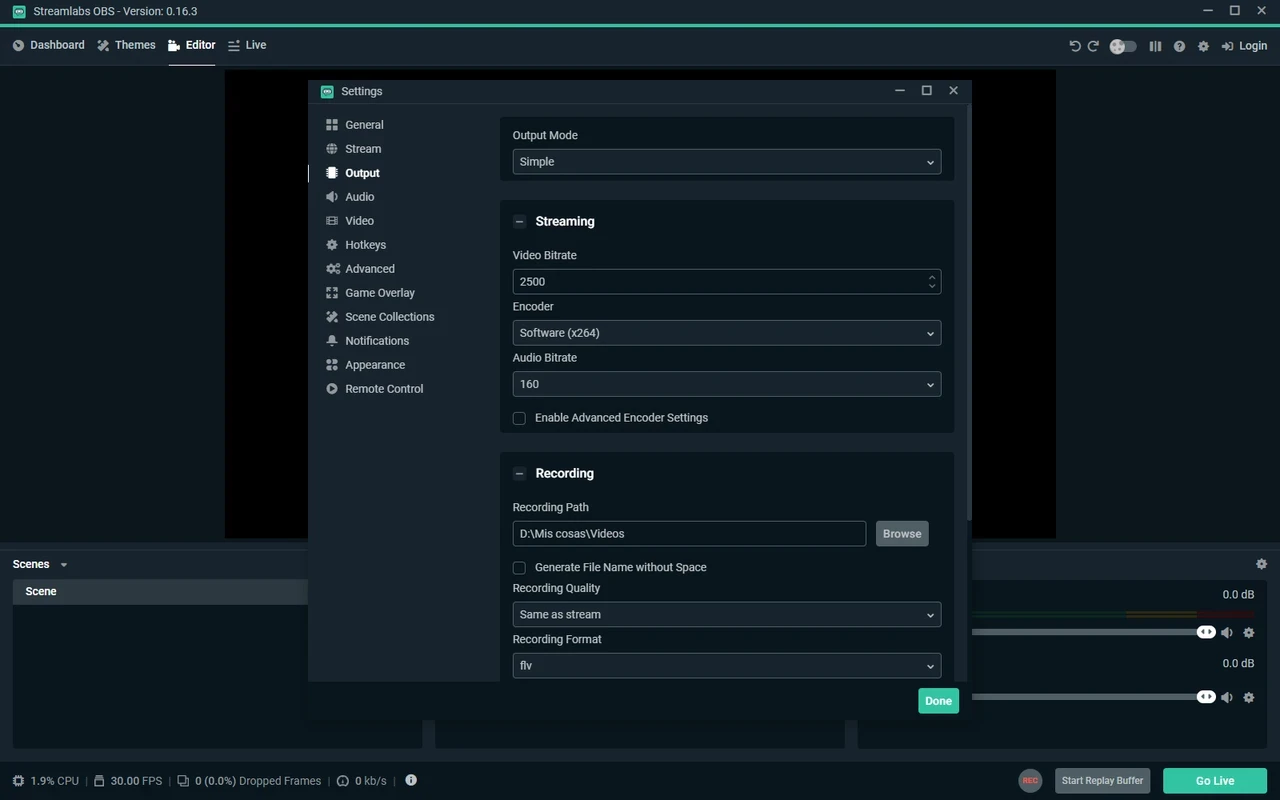 Streamlabs OBS – capture d'écran 4